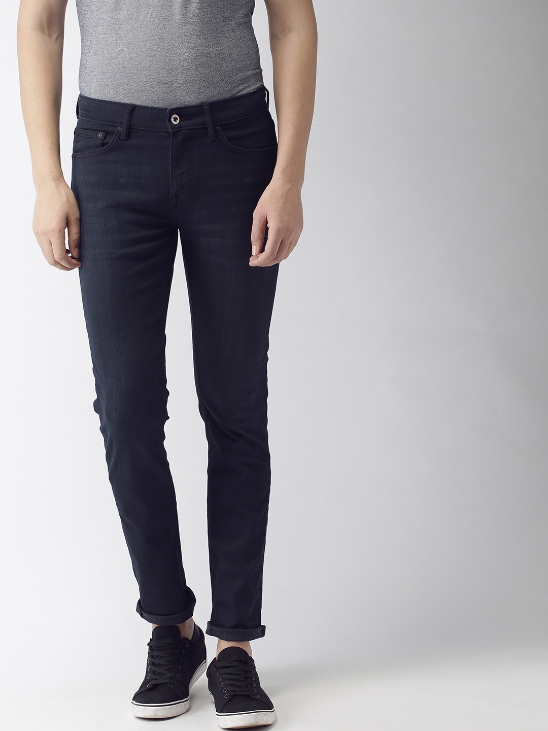

Celio Men Blue Slim Fit Mid-Rise Clean Look Stretchable Jeans