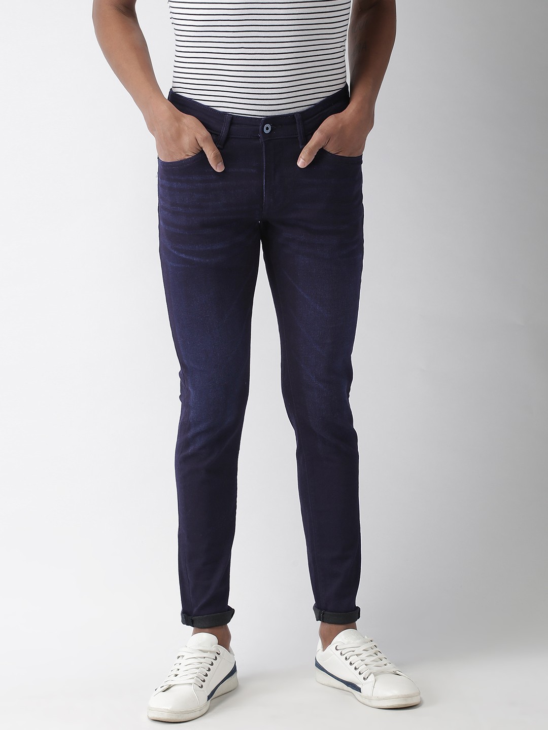 

Celio Men Blue Skinny Fit Mid-Rise Clean Look Stretchable Jeans