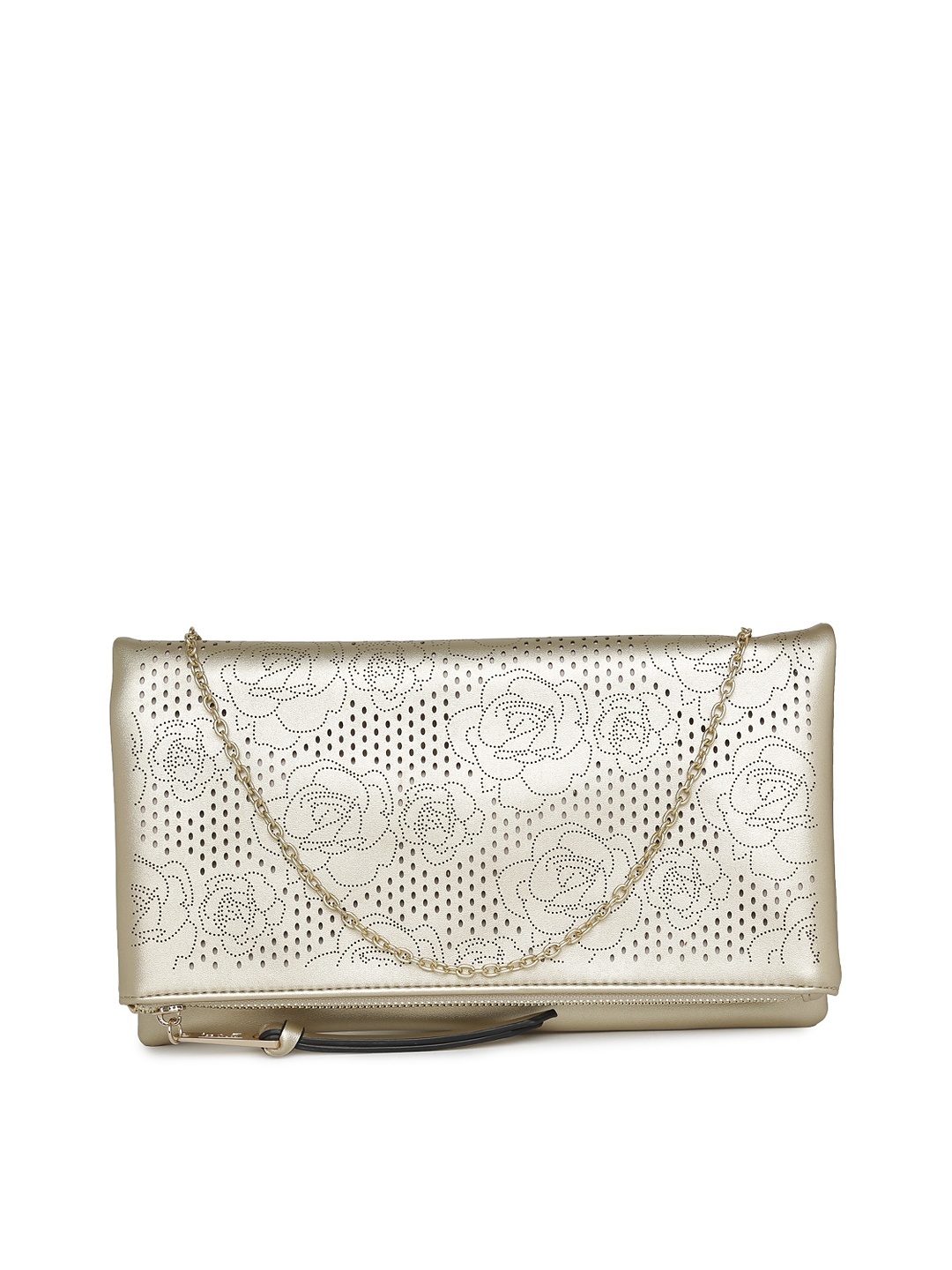 

Inc 5 Gold-Toned Solid Clutch