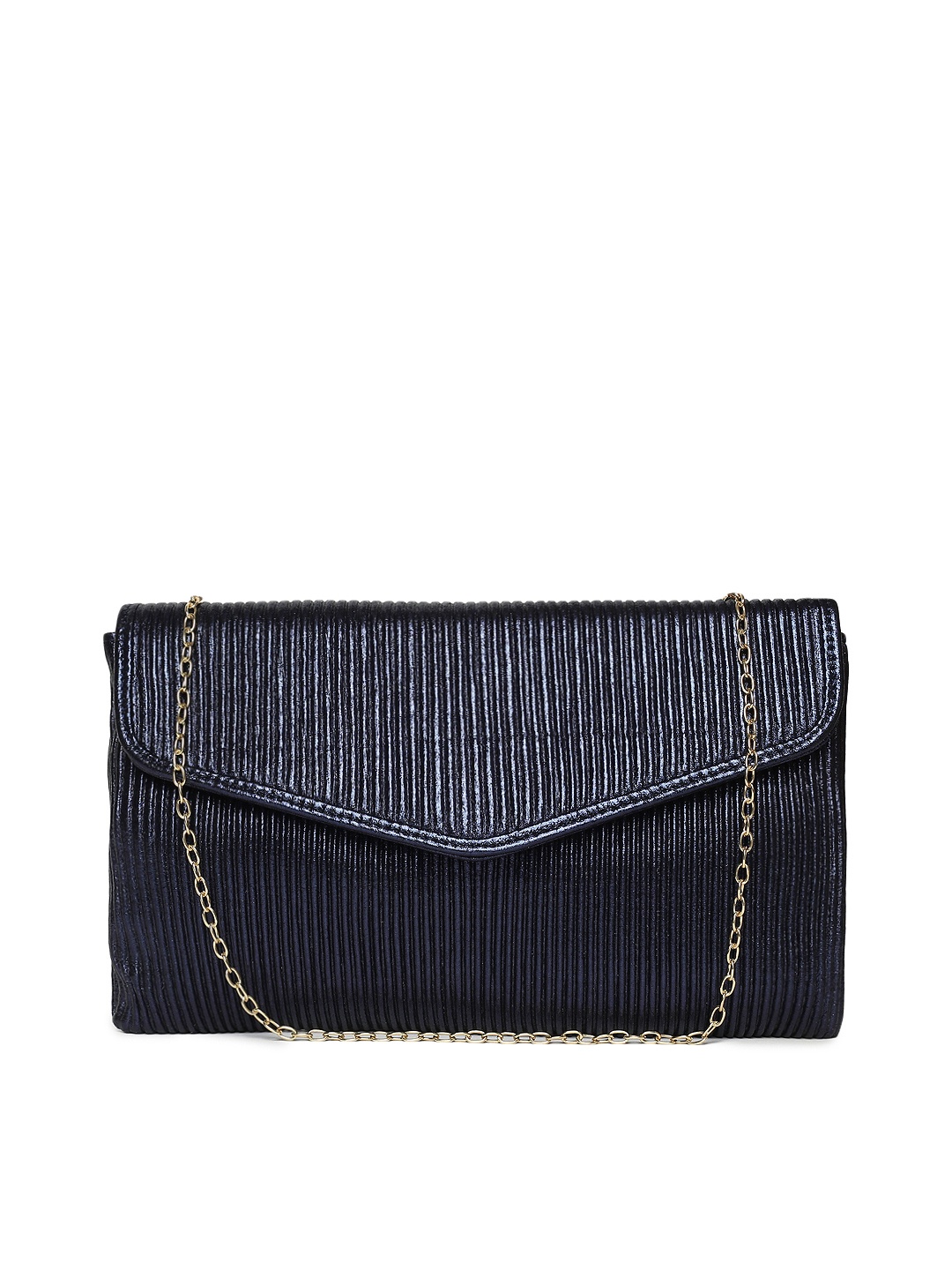 

Inc 5 Navy Blue Textured Clutch