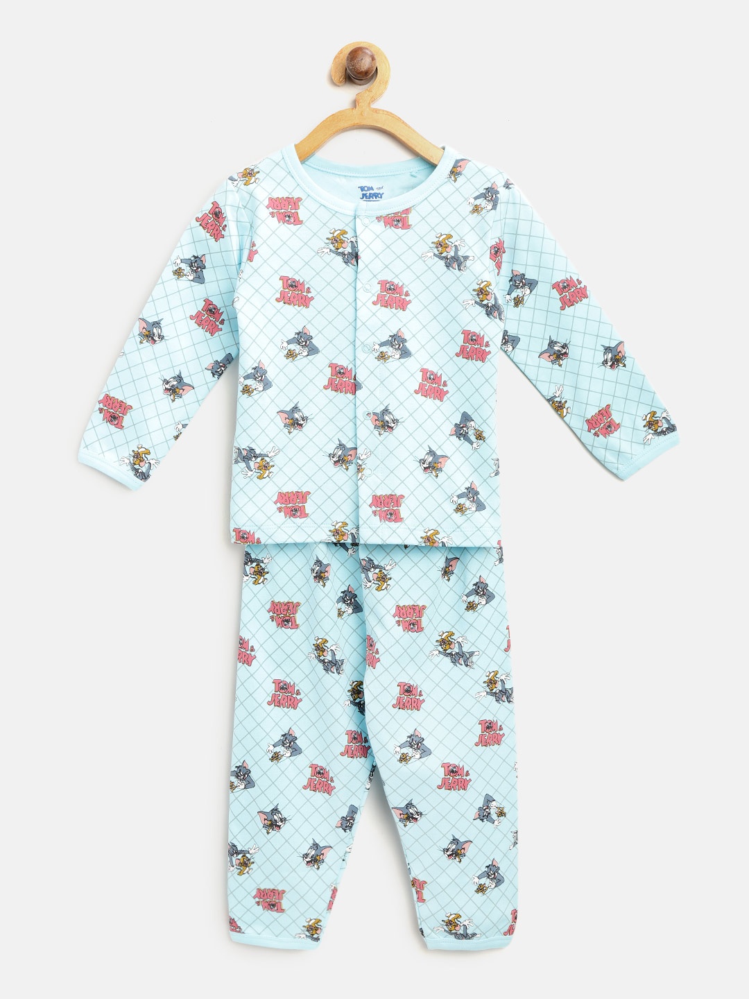 

Moms Love Boys Blue Printed Night Suit MLS20700TJBNTW