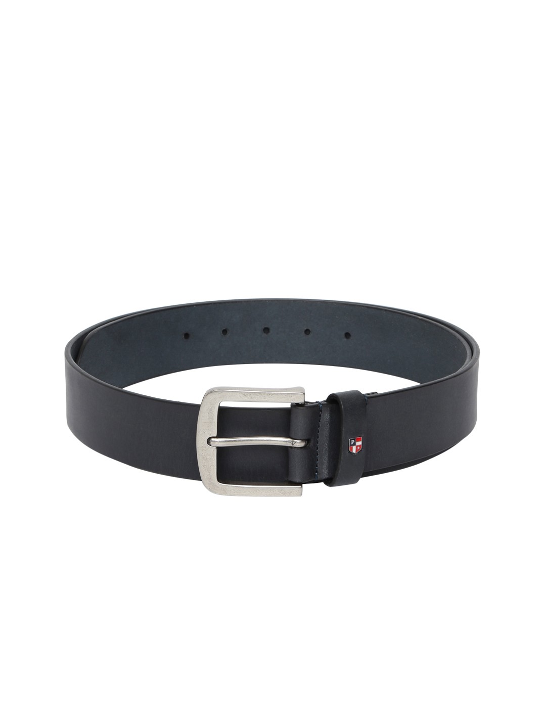 

U.S. Polo Assn. Men Navy Blue Solid Leather Belt