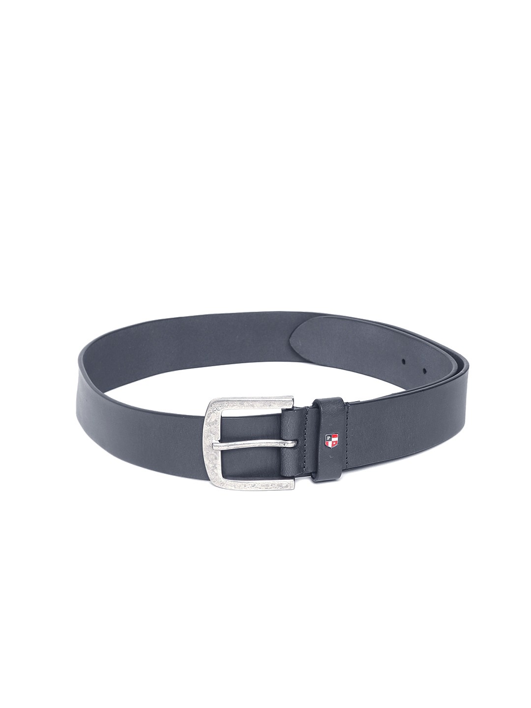

U.S. Polo Assn. Men Navy Leather Solid Belt, Navy blue