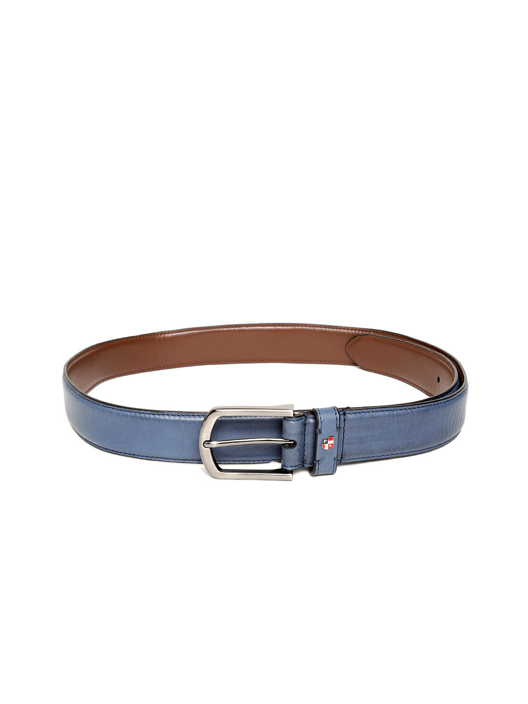 

U.S. Polo Assn. Men Navy Blue Solid Leather Belt