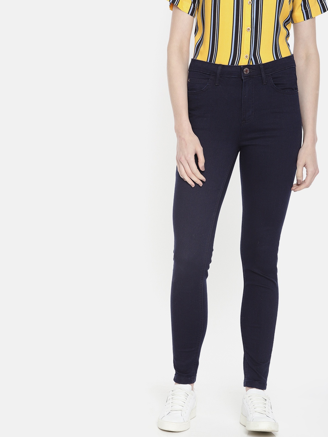 

Marks & Spencer Women Blue Super Skinny Fit Mid-Rise Clean Look Stretchable Jeans