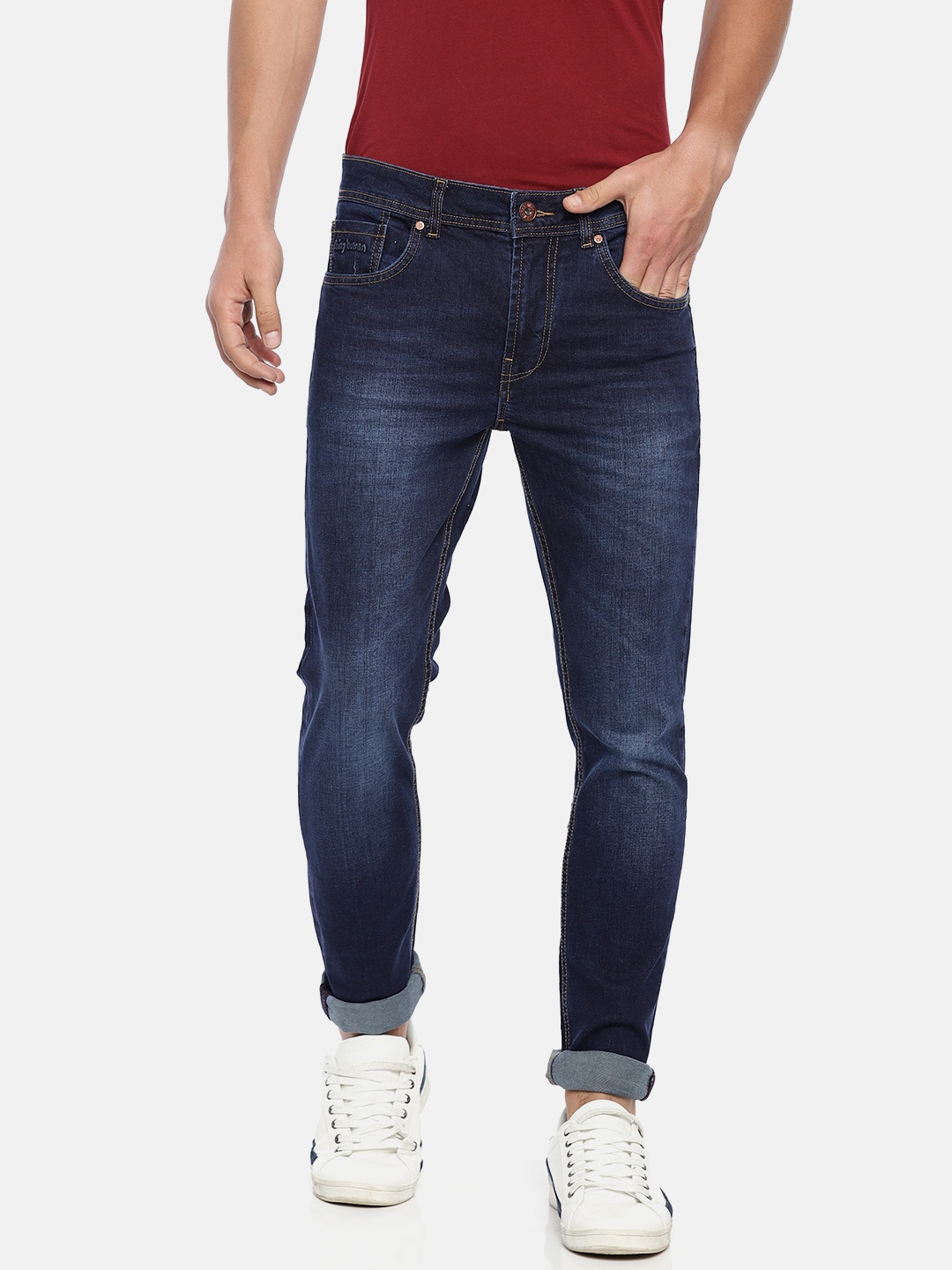 

Being Human Men Blue Skinny Fit Mid-Rise Clean Look Stretchable Jeans