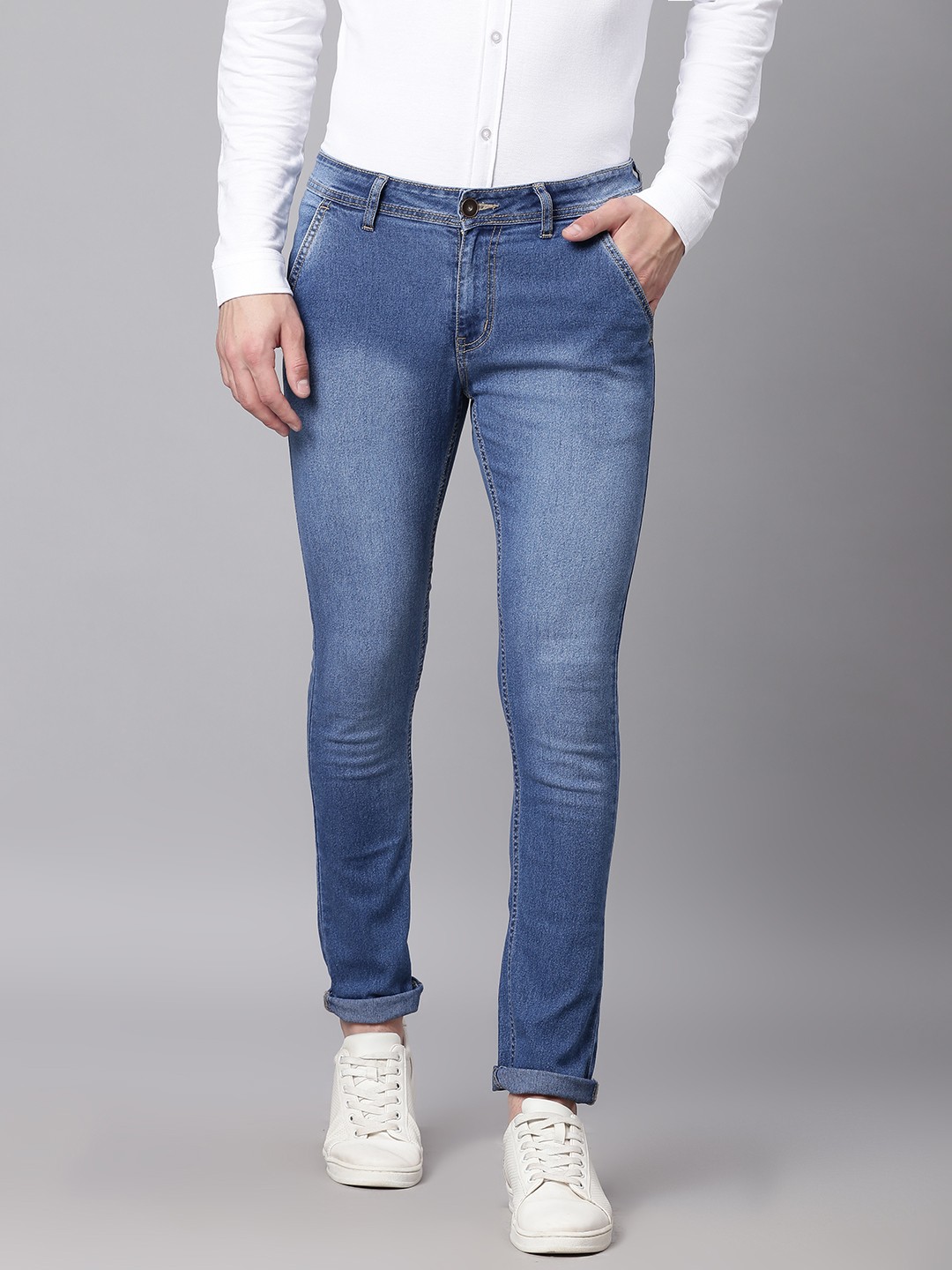 

High Star Men Blue Slim Fit Mid-Rise Clean Look Stretchable Jeans