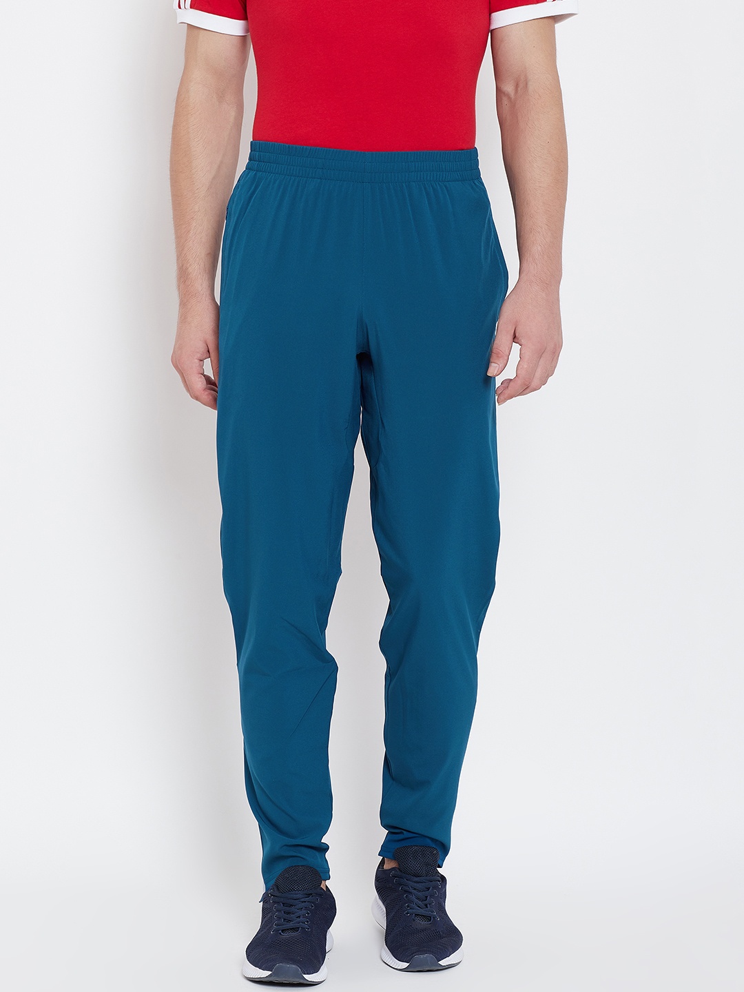 

ADIDAS Men Teal Blue Solid Astro Trackpants