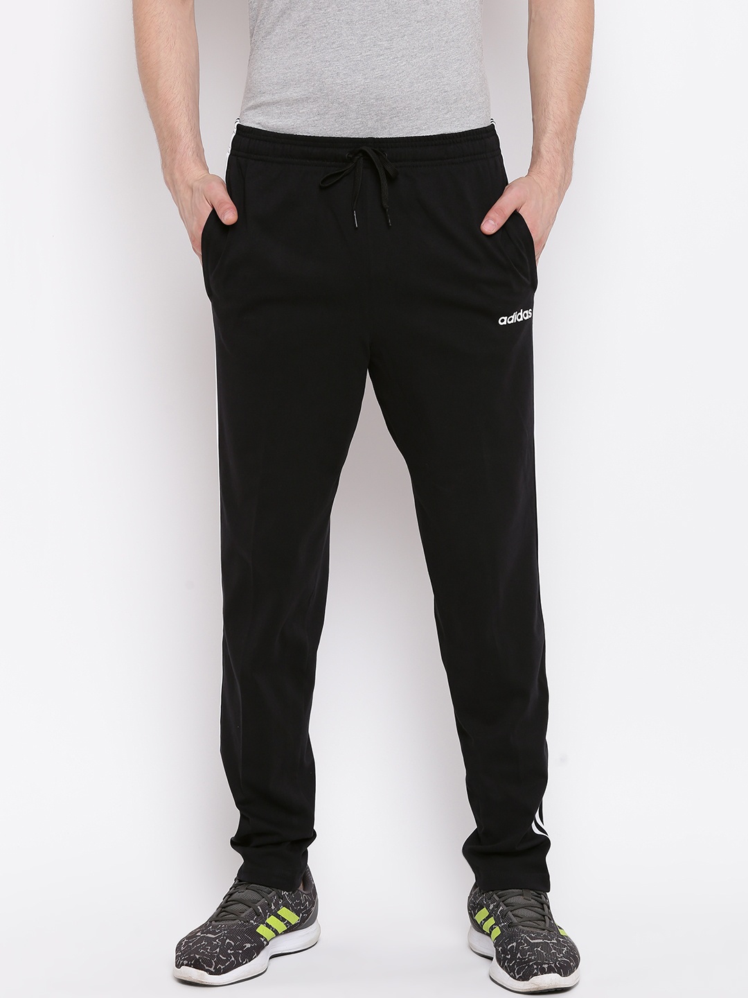 

ADIDAS Men Black E 3S T PNT SJ Sports Sustainable Track Pants