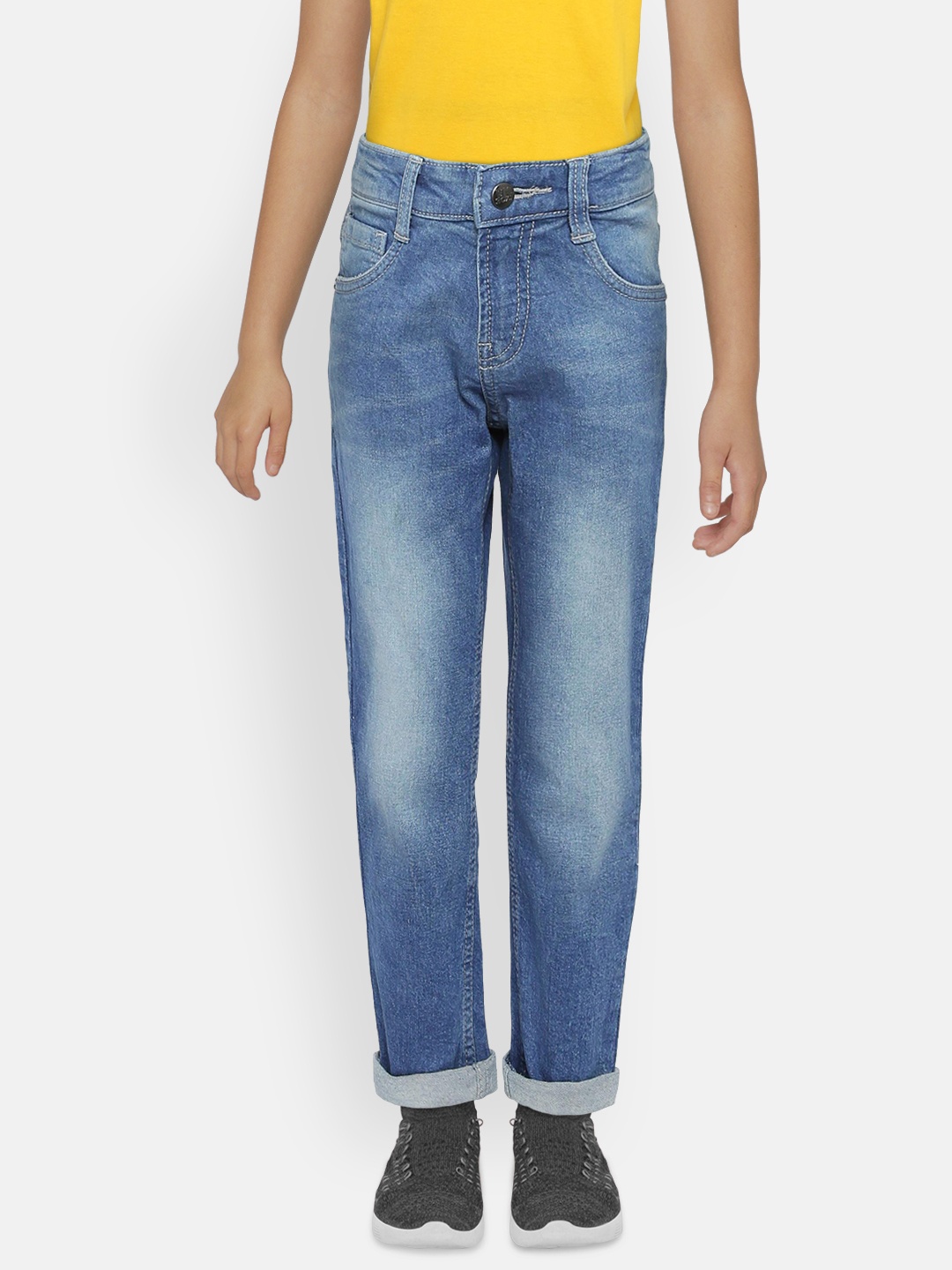 

Flying Machine Boys Blue Regular Fit Mid-Rise Clean Look Stretchable Jeans