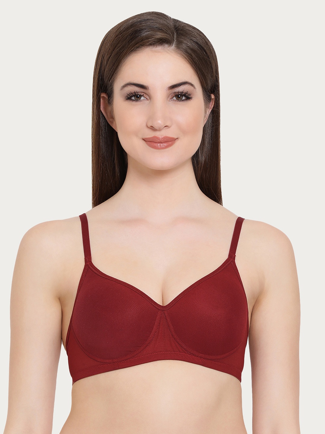 

Clovia Padded Non Wired T Shirt Bra, Maroon