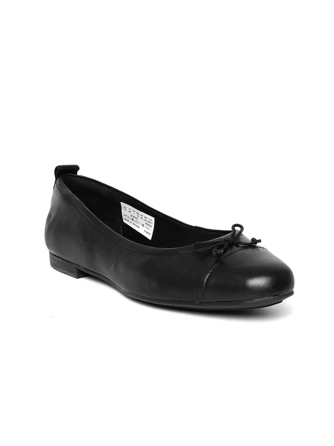 

Timberland Women Black Solid Leather Ballerinas