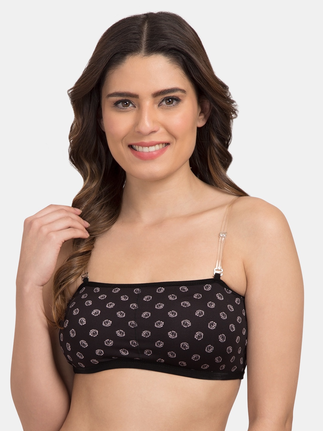 

Tweens Black Printed Non-Wired Lightly Padded Everyday Bra TW279103PR