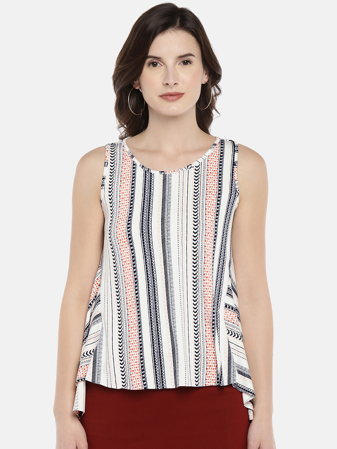 

Globus Women White Printed Top