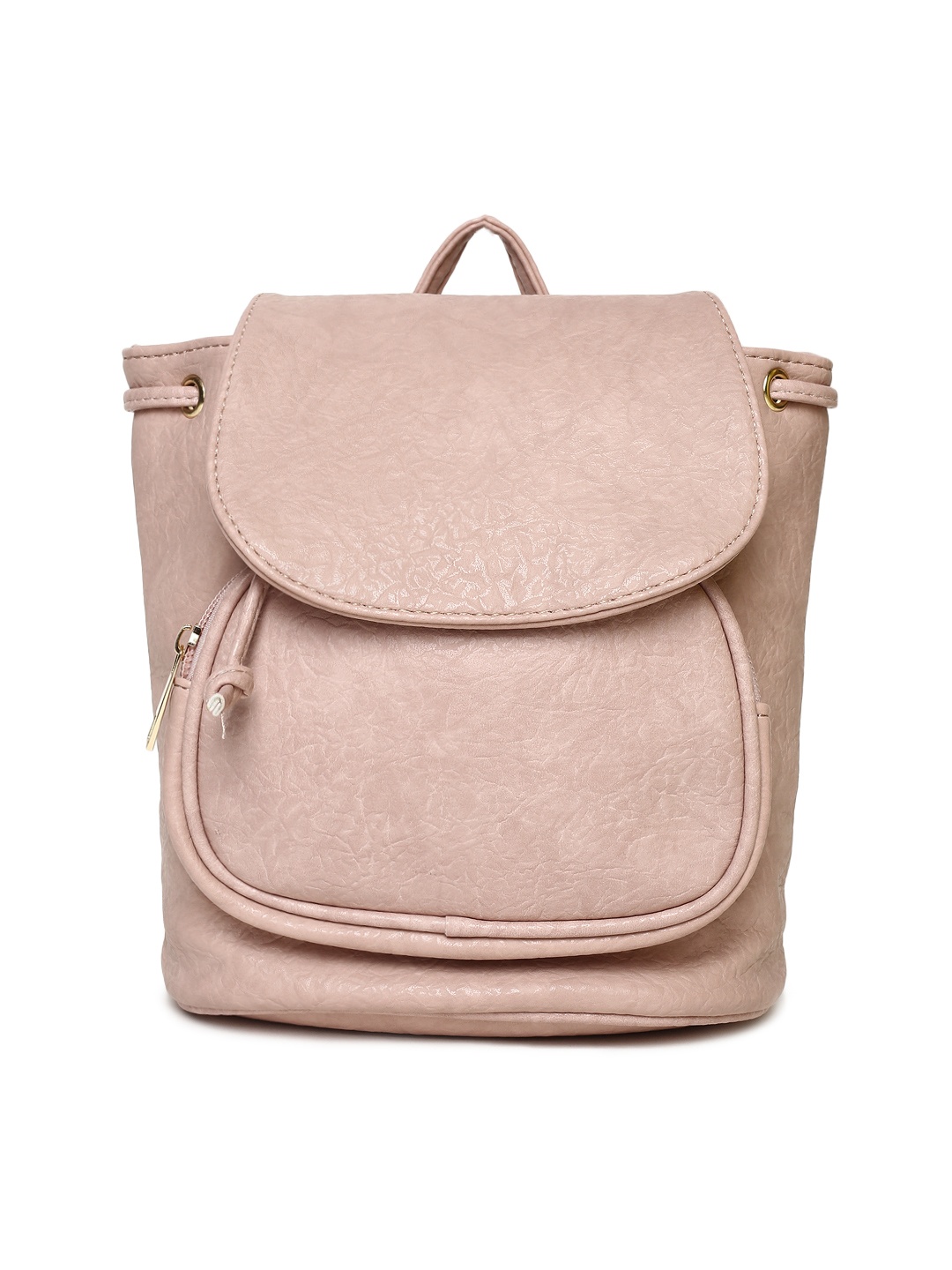 

People Women Pink Solid Backpack