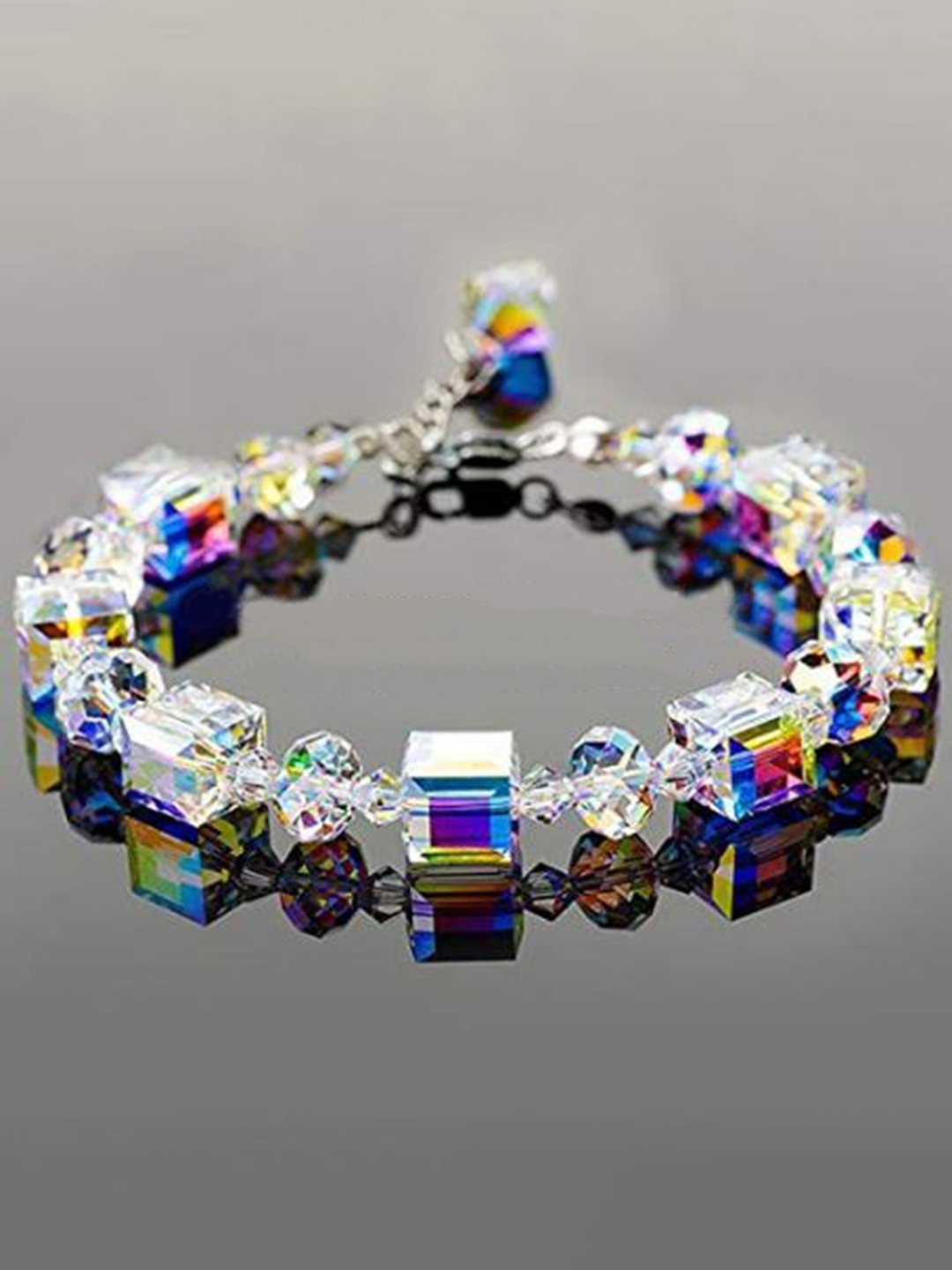 

Peora Multicoloured Alloy Cuff Bracelet, Multi