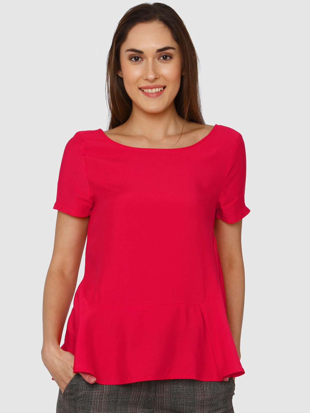 

Vero Moda Women Red Solid Top