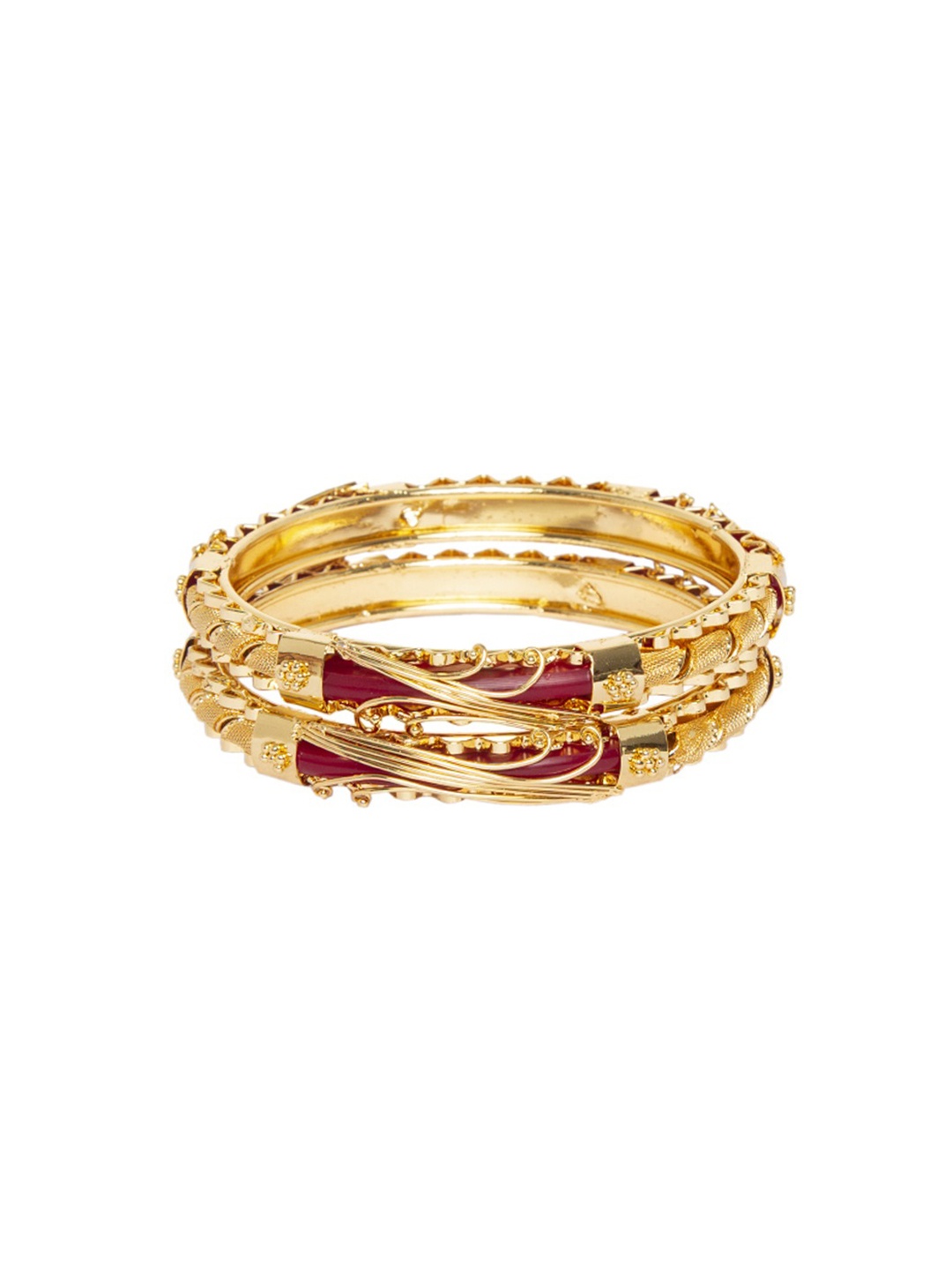 

Mali Fionna Set of 2 Gold-Toned Bangles