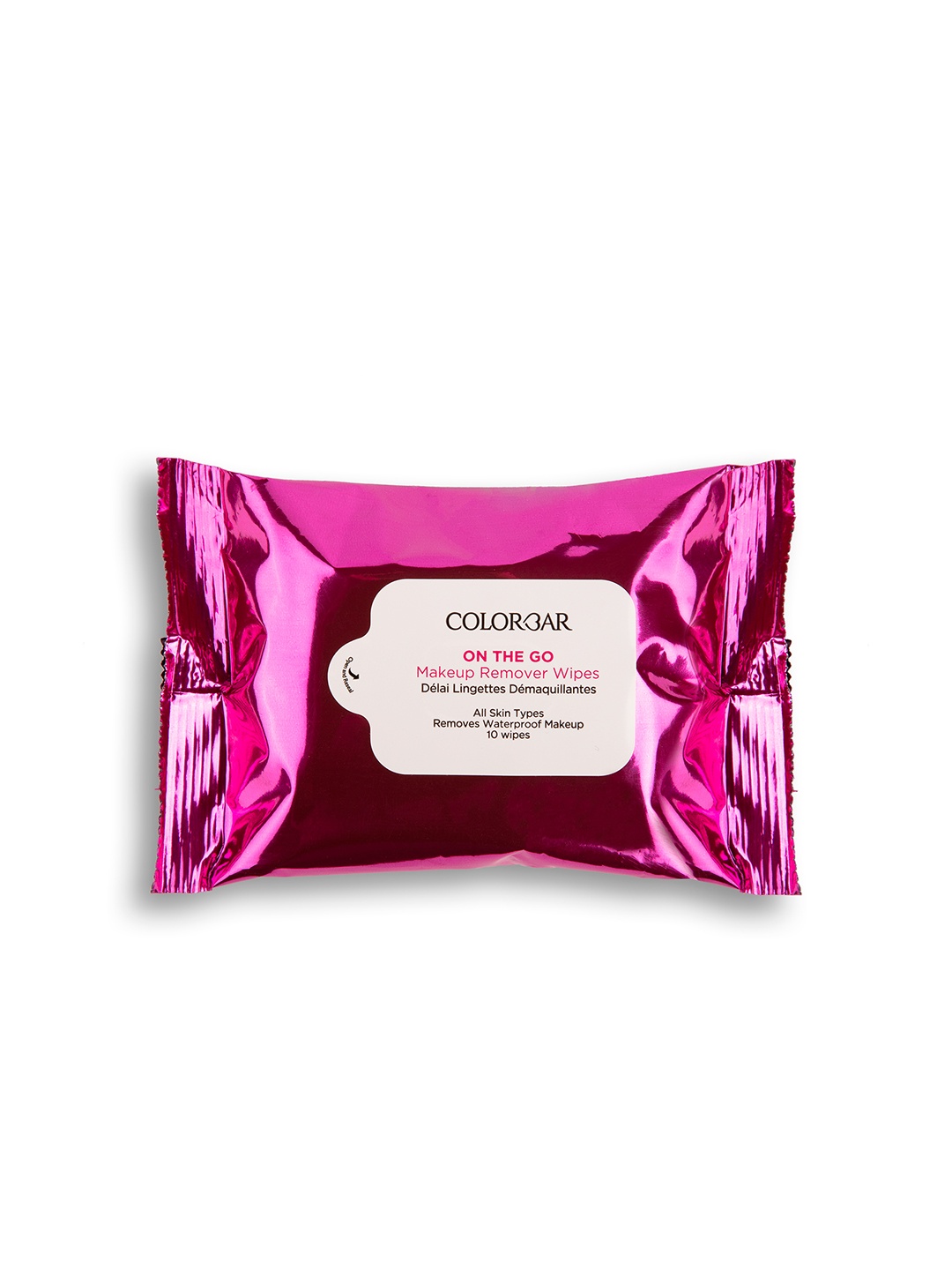 

Colorbar On The Go Makeup Remover Wipes - 10 Pulls, Pink