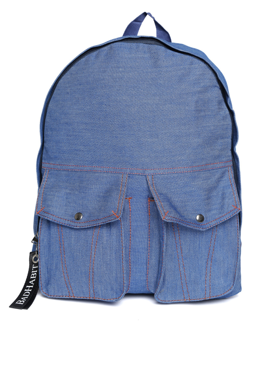 

BAD HABIT Unisex Blue Solid Backpack
