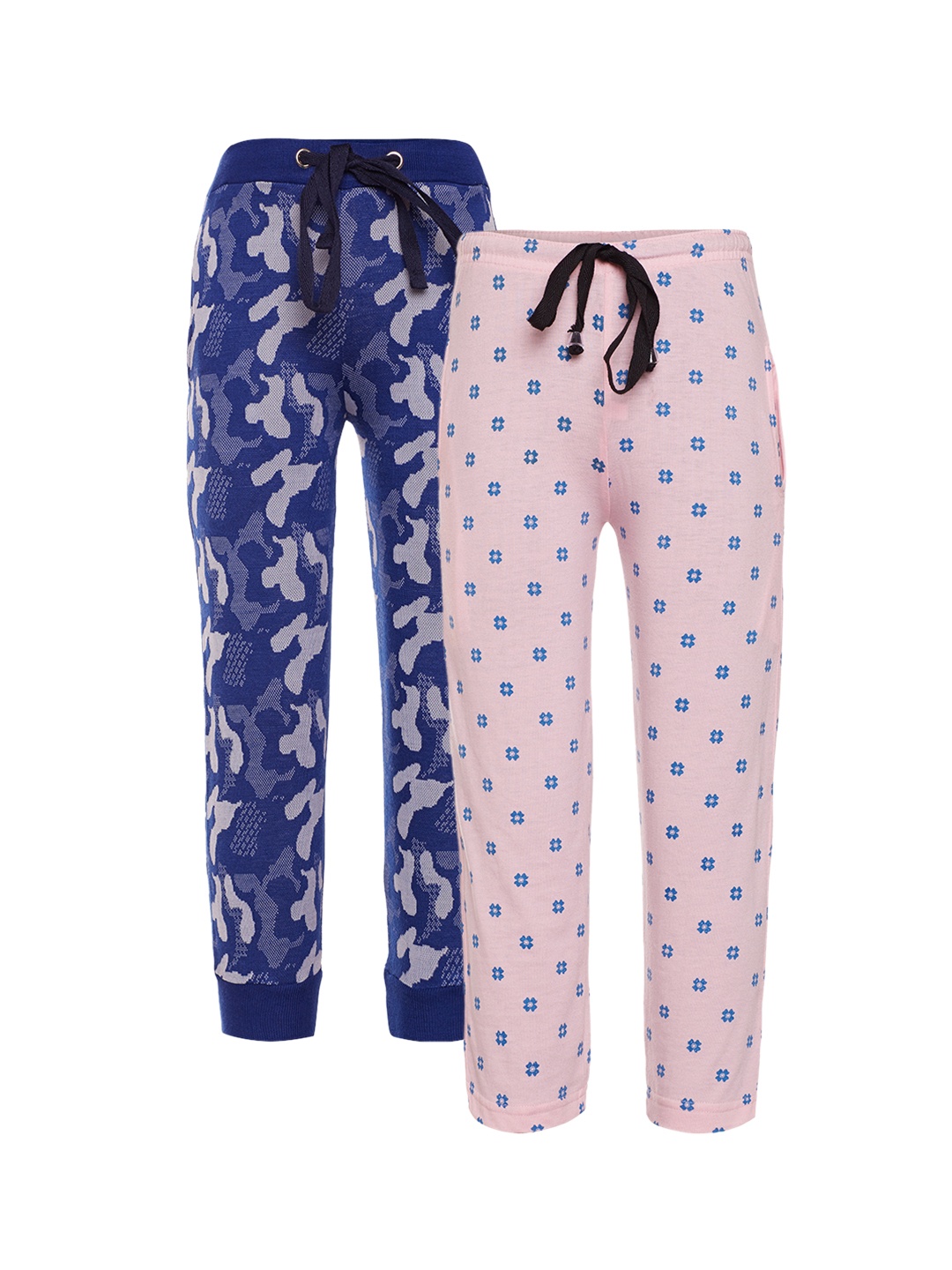 

VIMAL JONNEY Boys Pack of 2 Slim Fit Lounge Pants K1_PRT-NO.5_K9_02, Pink