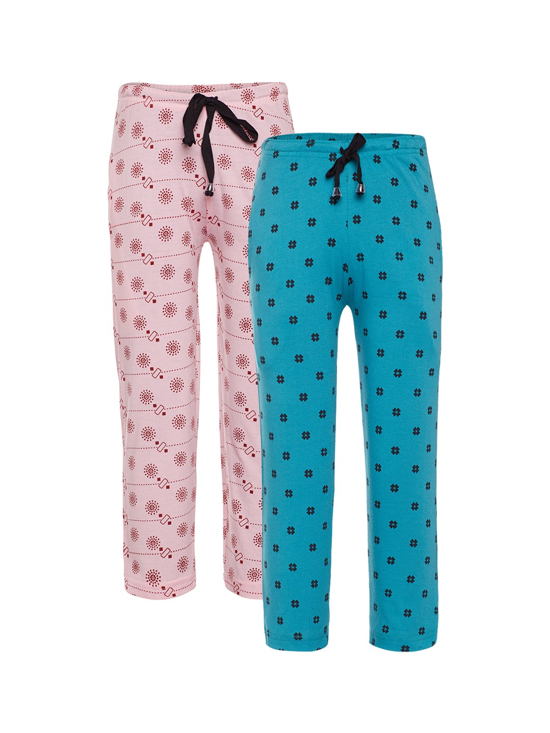 

VIMAL JONNEY Boys Pack of 2 Slim Fit Track Pants, Pink