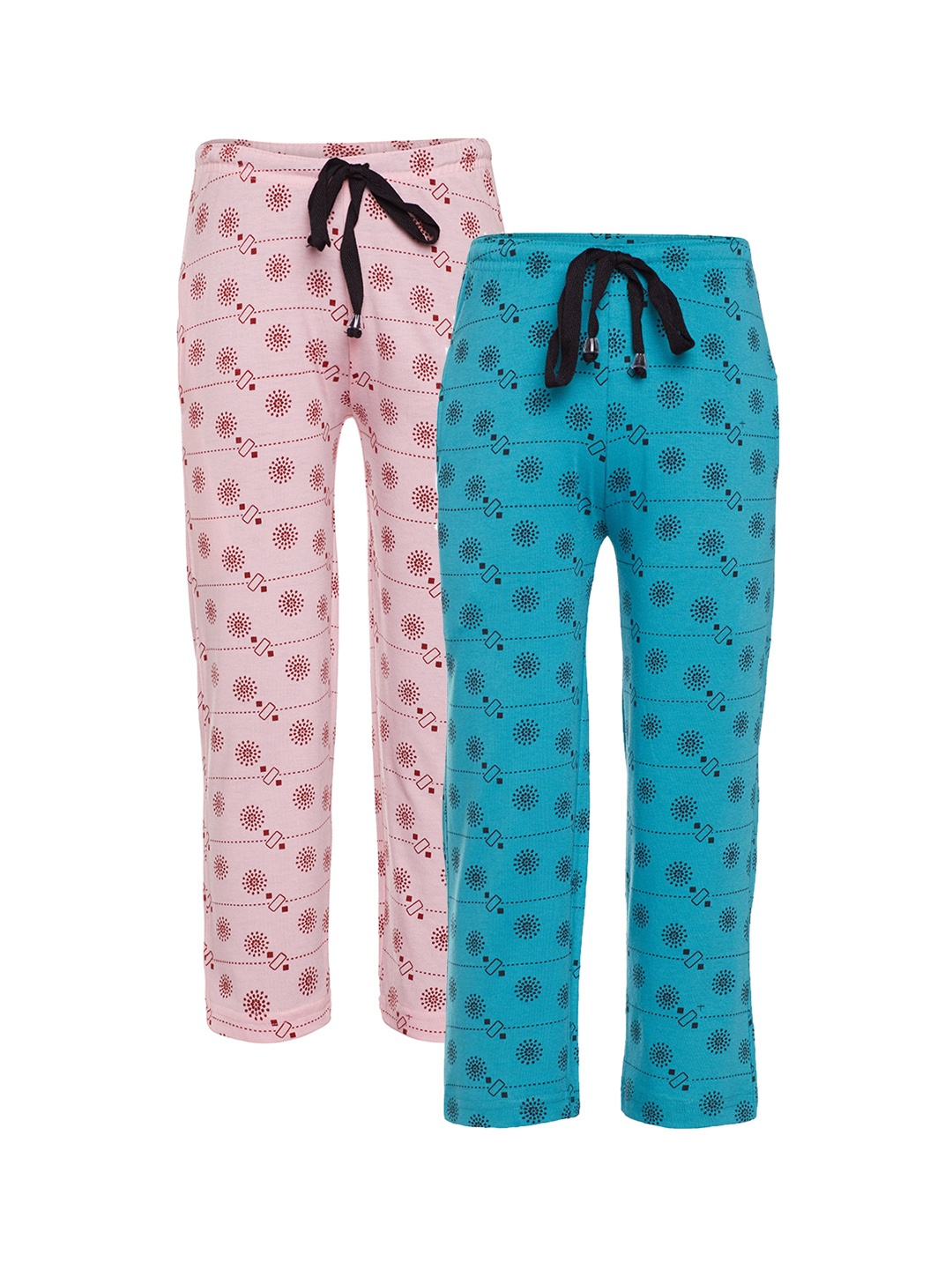 

VIMAL JONNEY Boys Pack of 2 Slim Fit Lounge Pants K1_PRT-NO.6_6_02, Blue