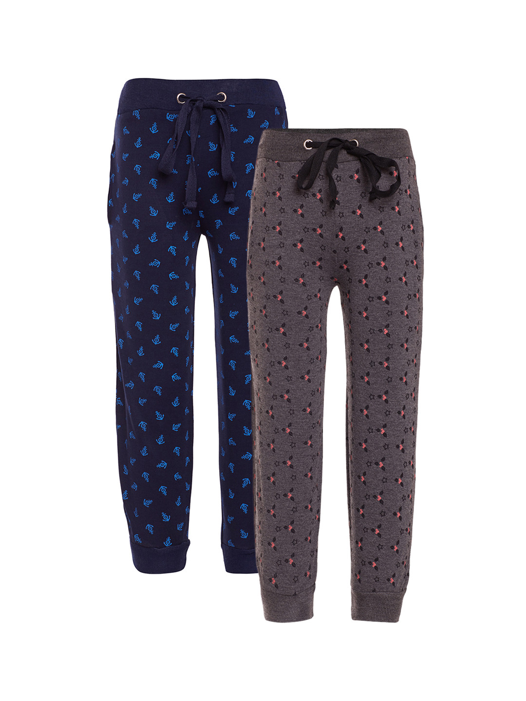 

VIMAL JONNEY Boys Pack of 2 Slim Fit Track Pants, Grey