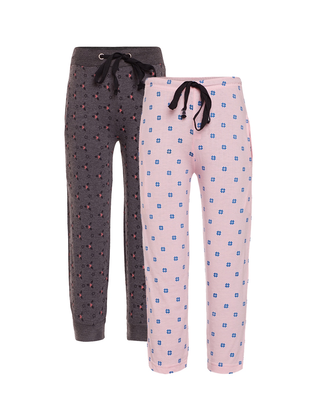 

VIMAL JONNEY Boys Pack of 2 Slim Fit Lounge Pants K1_PRT-NO.5_7_02, Pink