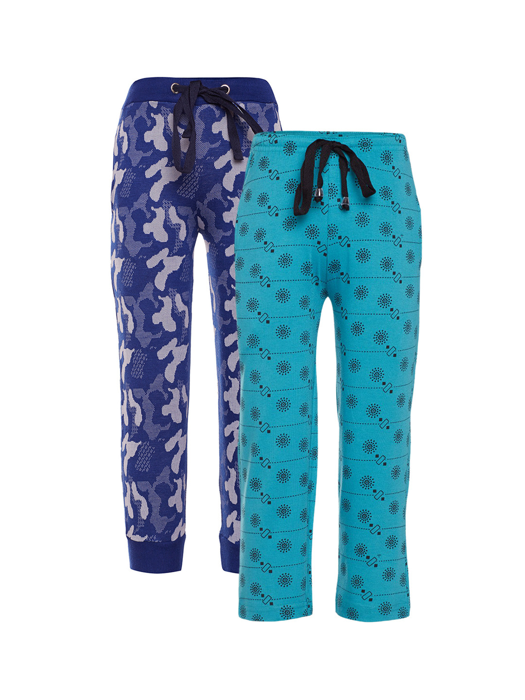 

VIMAL JONNEY Boys Pack of 2 Slim Fit Track Pants, Blue