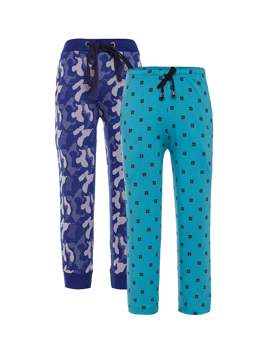

VIMAL JONNEY Boys Pack of 2 Slim Fit Track Pants, Blue