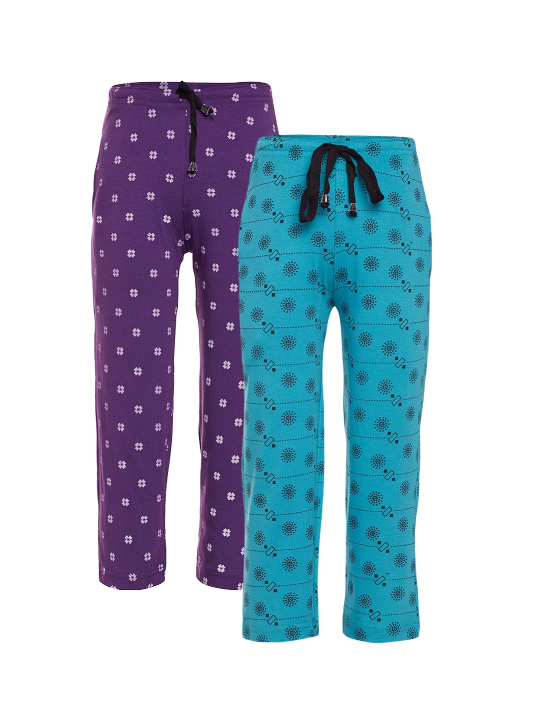

VIMAL JONNEY Boys Pack of 2 Slim Fit Lounge Pants K1_PRT-NO.5_6_02, Purple