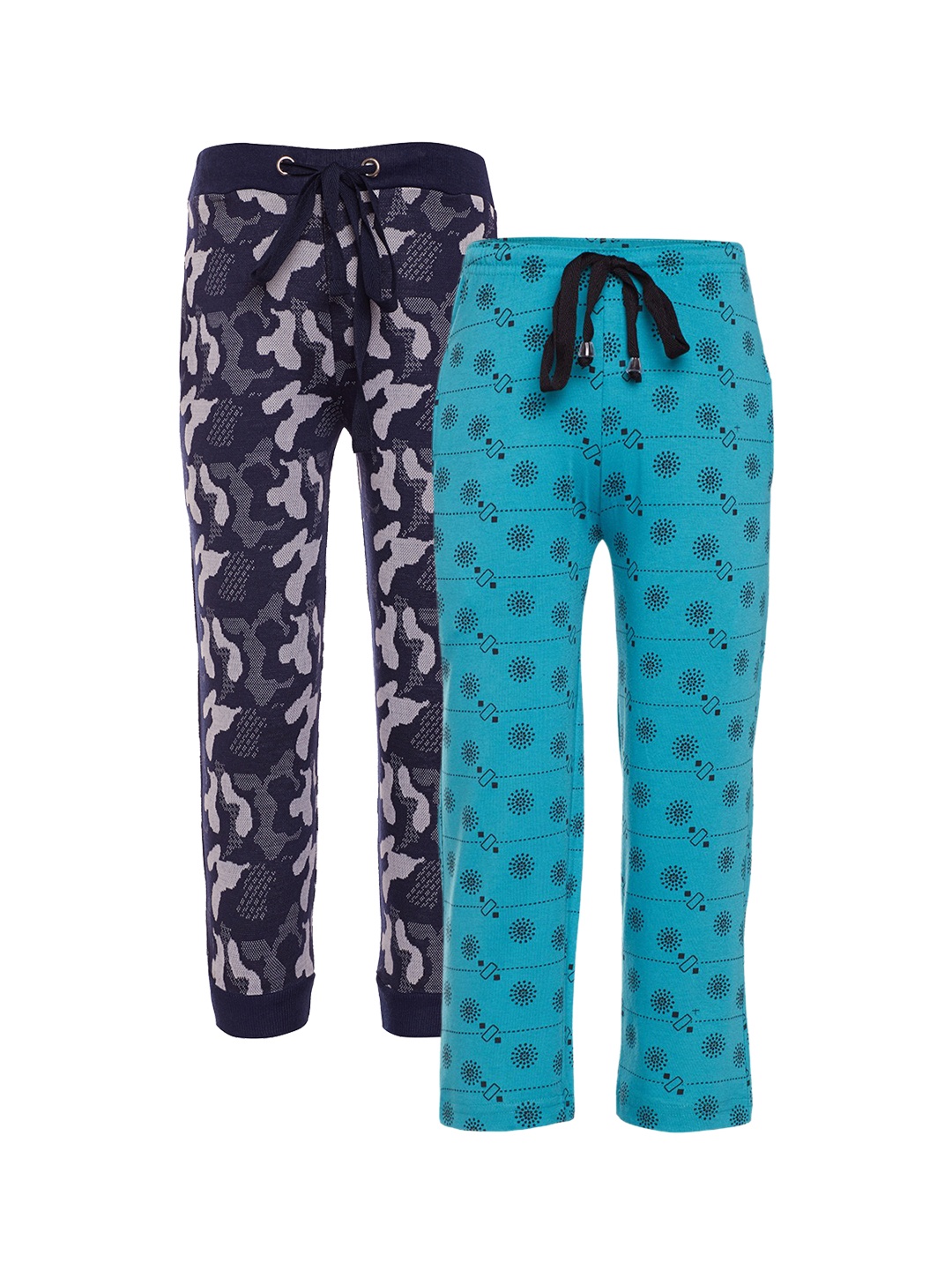 

VIMAL JONNEY Boys Pack of 2 Slim Fit Track Pants, Blue