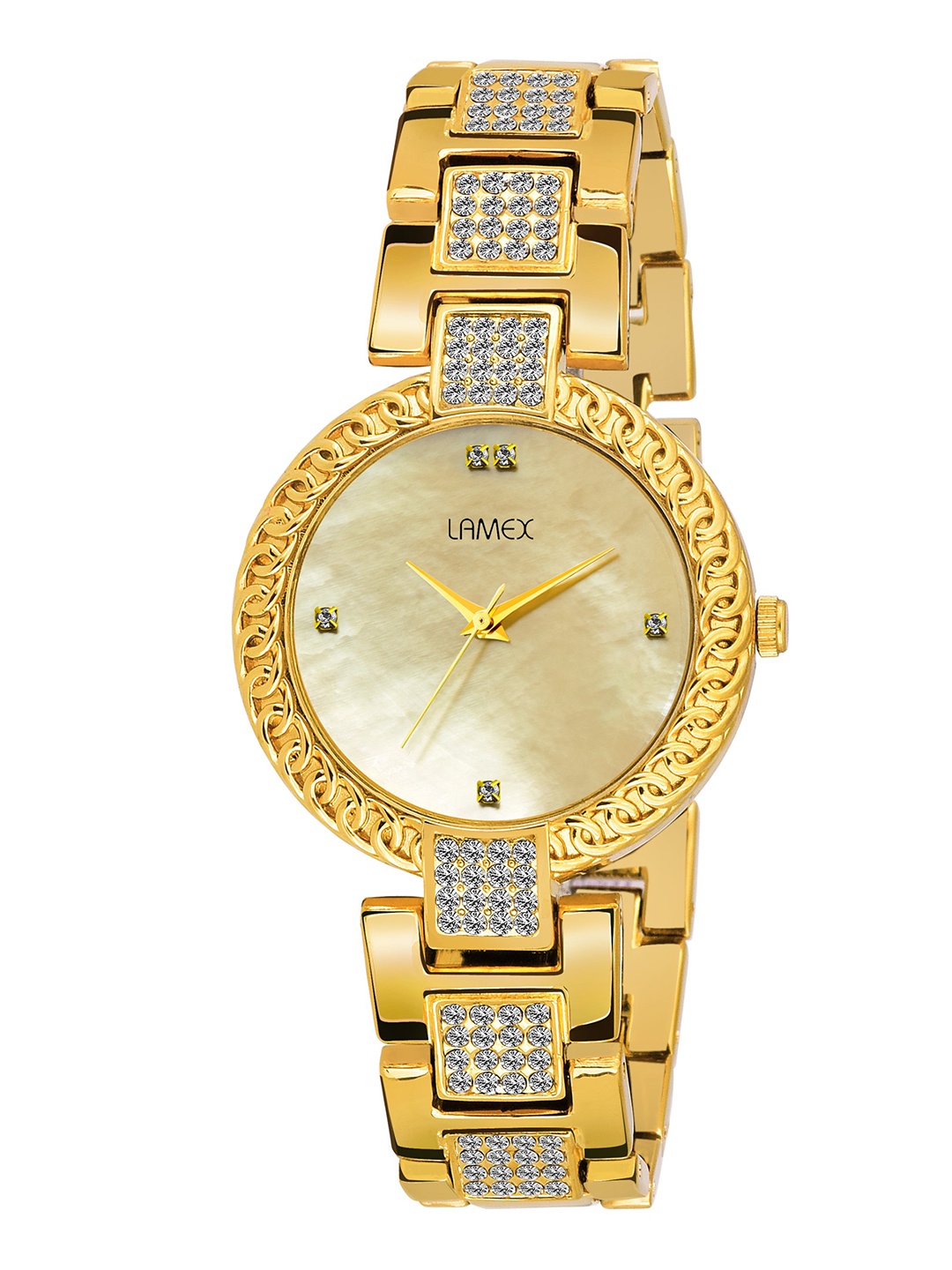 

LAMEX Women Gold-Toned Analogue Watch KENIL DLX 18502 GOL