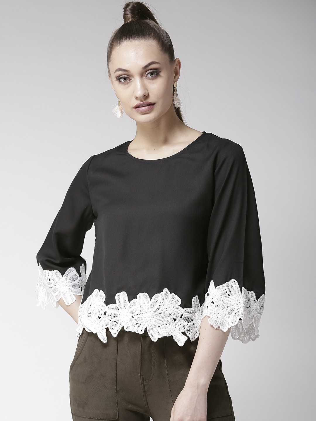 

Style Quotient Women Black Solid Top