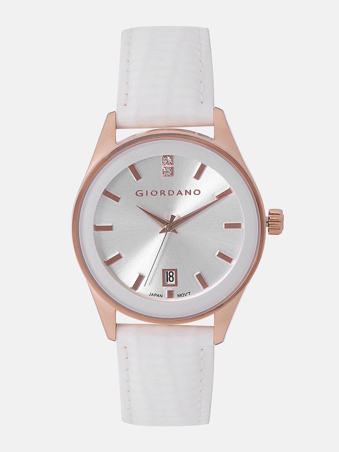 

GIORDANO Women Silver-Toned Analogue Watch 2962-01