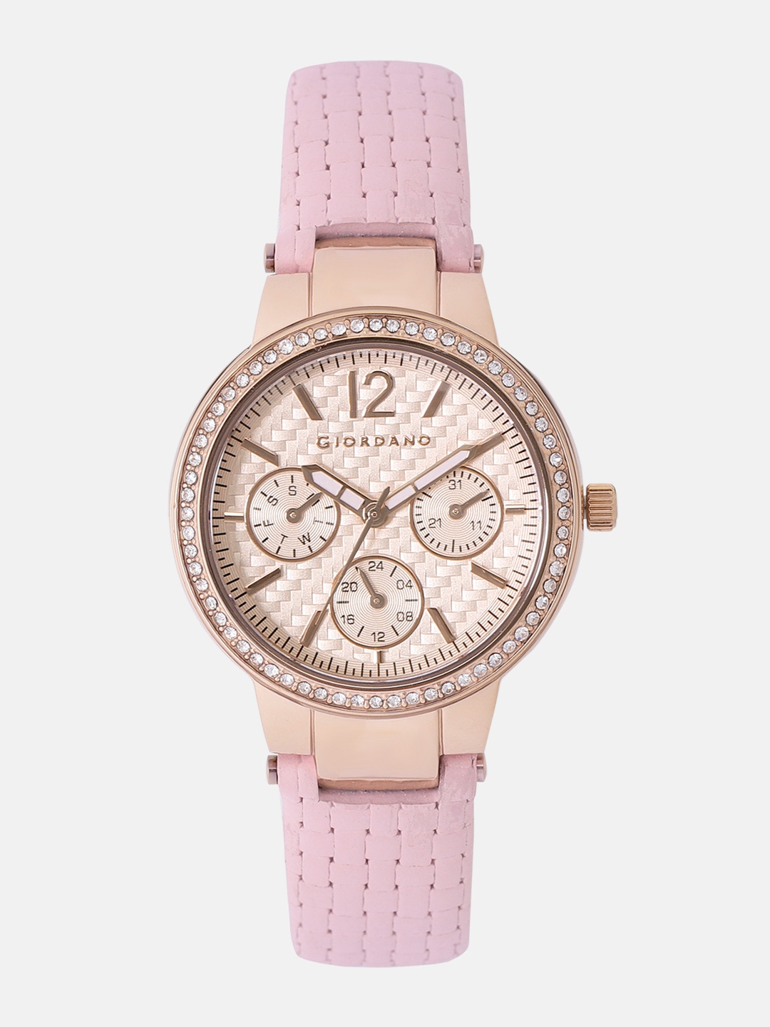 

GIORDANO Women Peach-Coloured Analogue Watch 2890-04