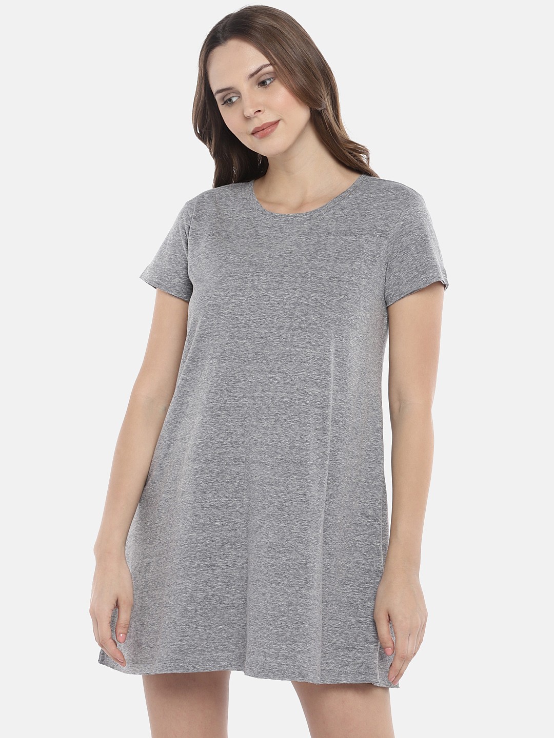 

Globus Women Grey Solid A-Line Dress