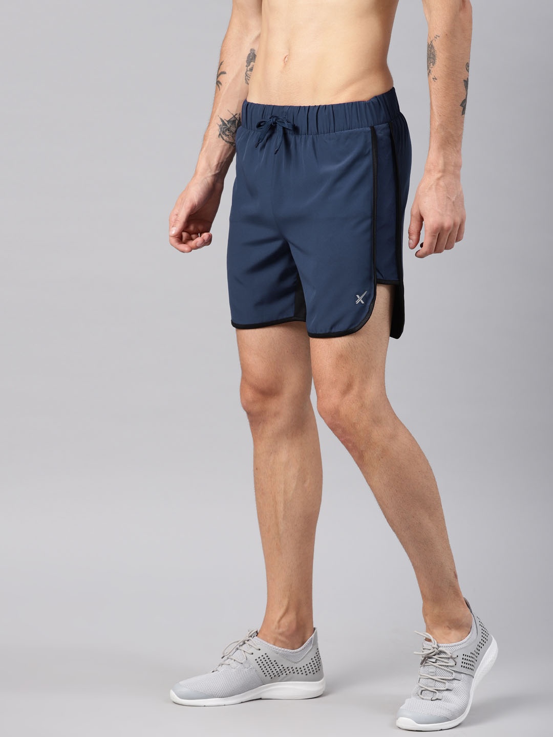 

HRX by Hrithik Roshan Men Navy Blue Solid Regular Fit Sports Shorts