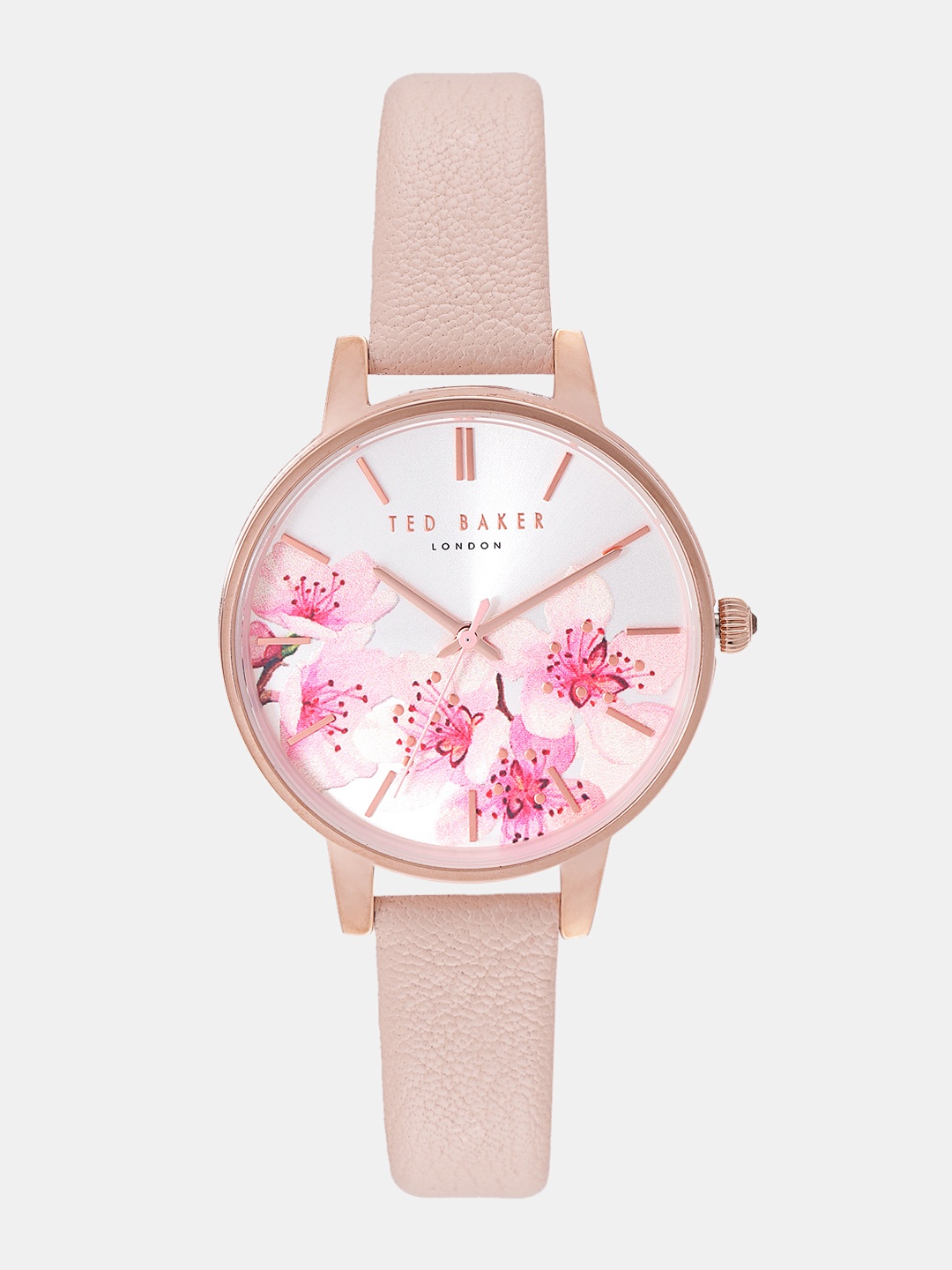 

Ted Baker Women Silver-Toned & Pink Analogue Watch TE50272004
