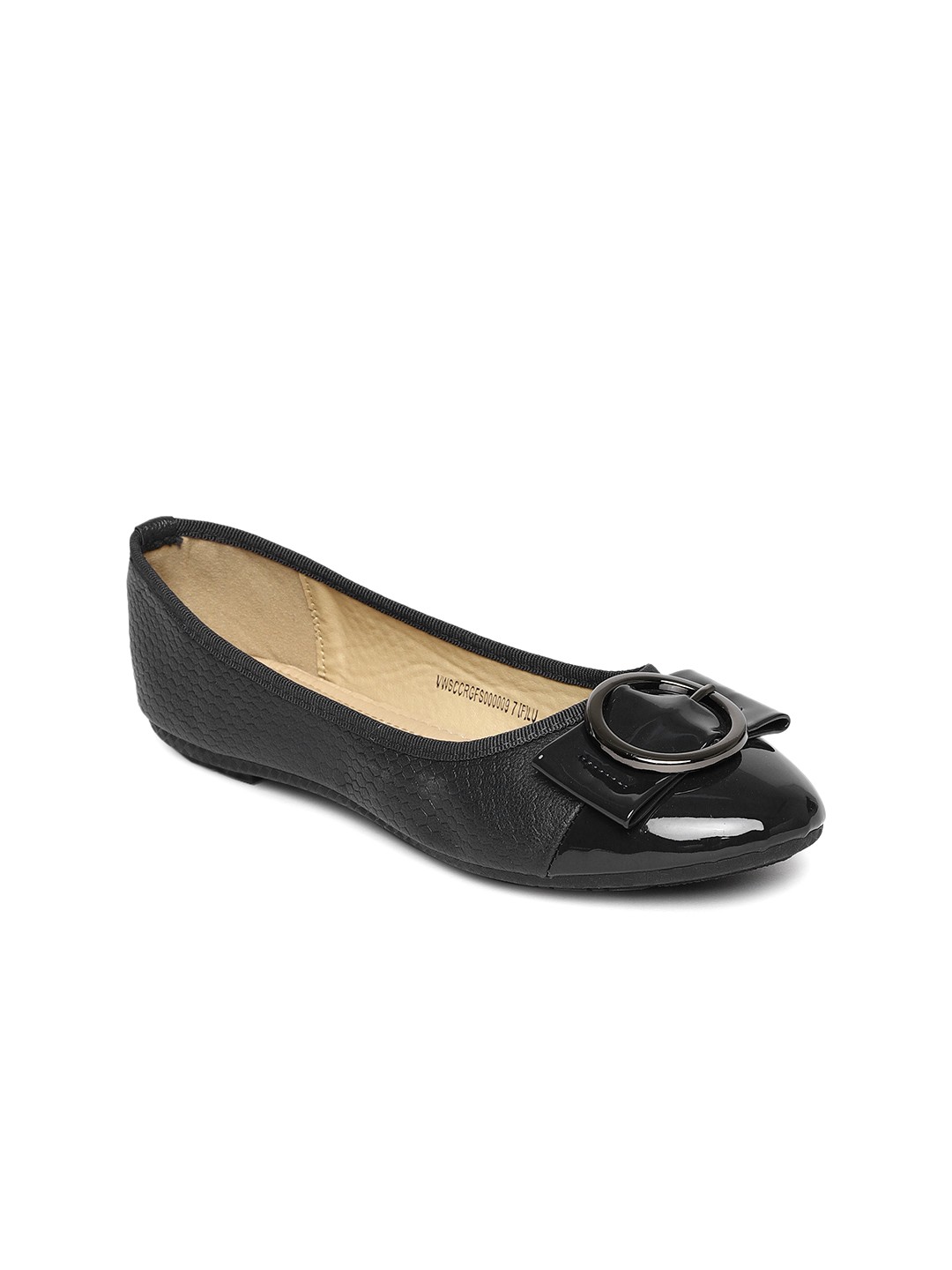 

Van Heusen Women Black Solid Ballerinas