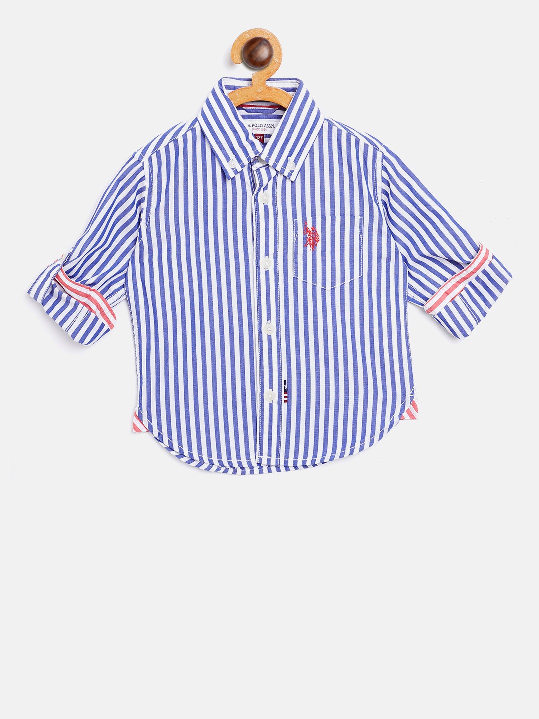 

U.S. Polo Assn. Kids Boys & White Blue Casual Shirt
