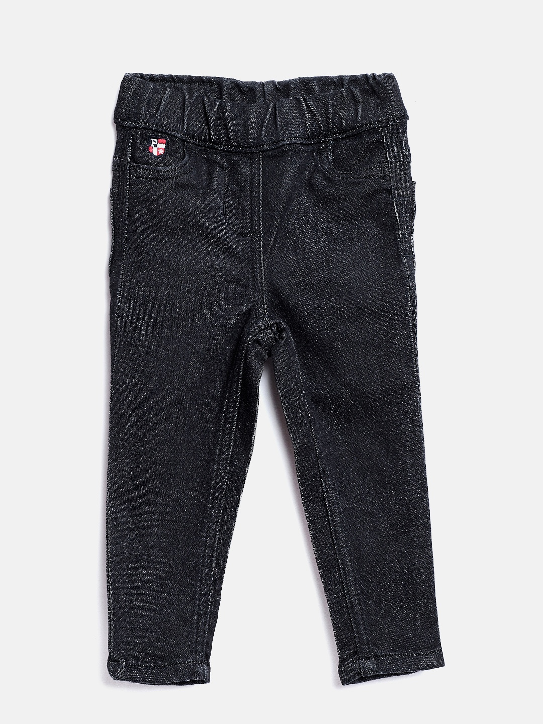 

U.S. Polo Assn. Kids Girls Black Solid Jeggings