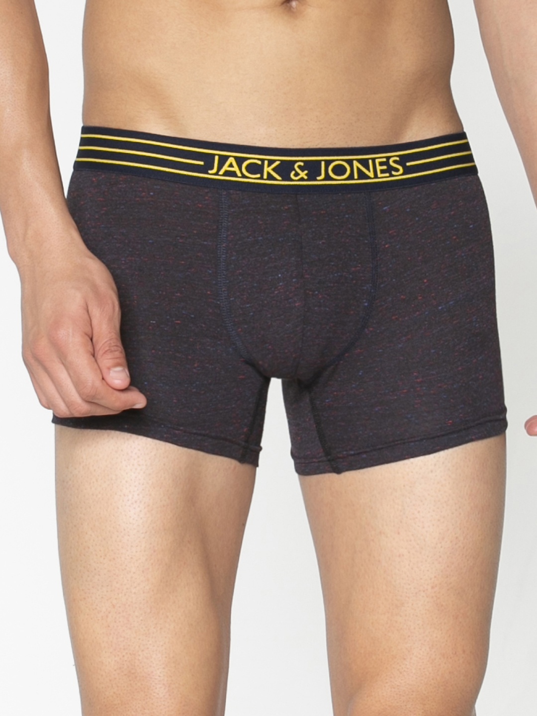 

Jack & Jones Men Black Solid INJECT Trunks 2054074015
