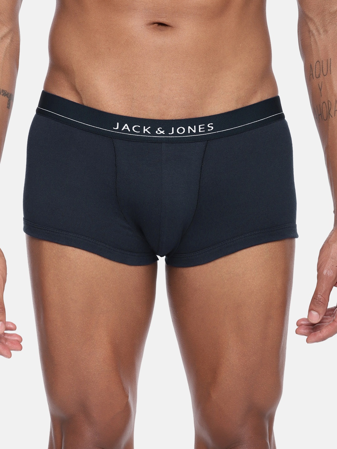 

Jack & Jones Men Navy Blue Solid Trunk 2054058025