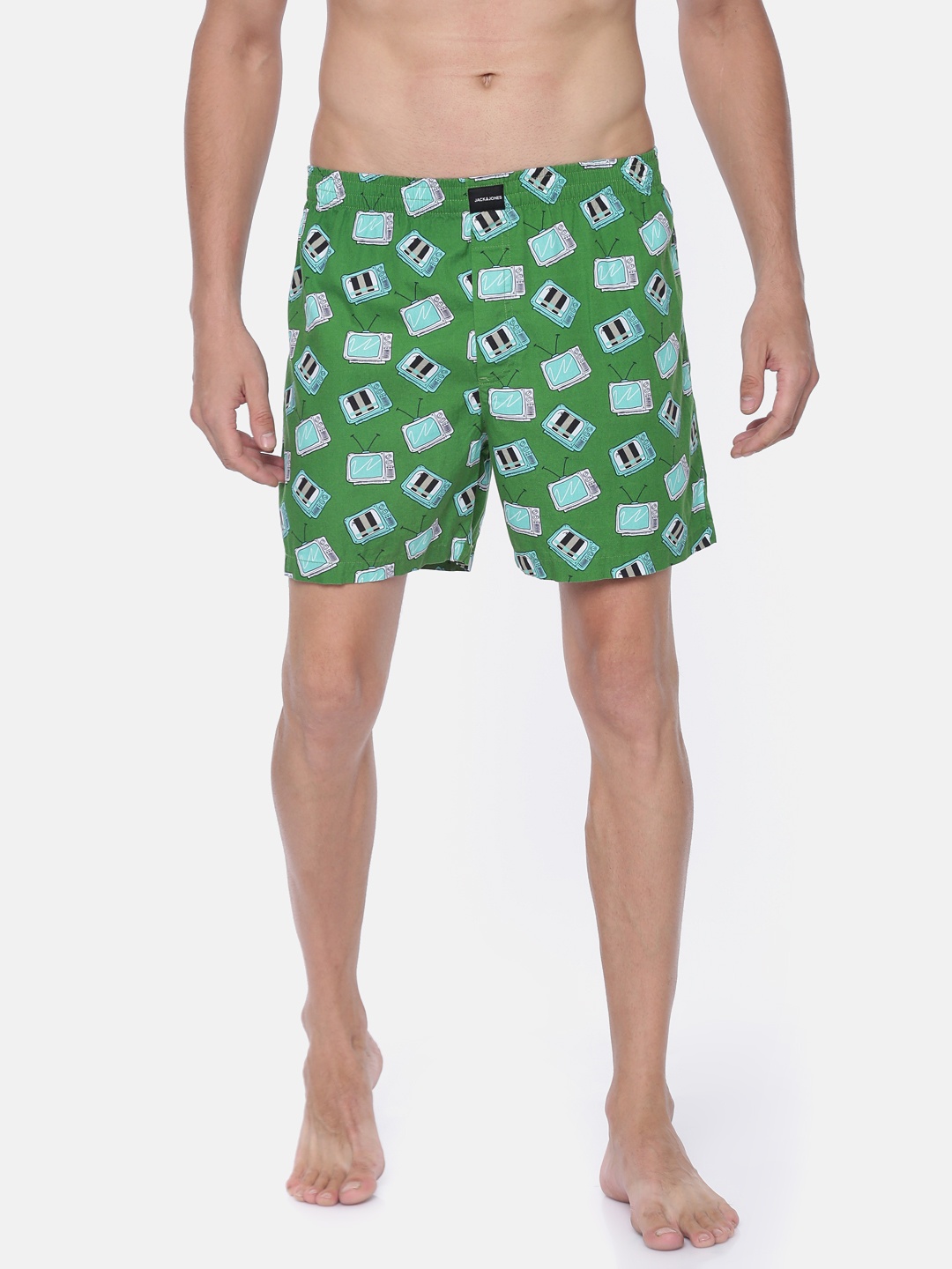 

Jack & Jones Men Green Printed Pure Cotton Pure Cotton Pure Cotton Boxers 2057267005
