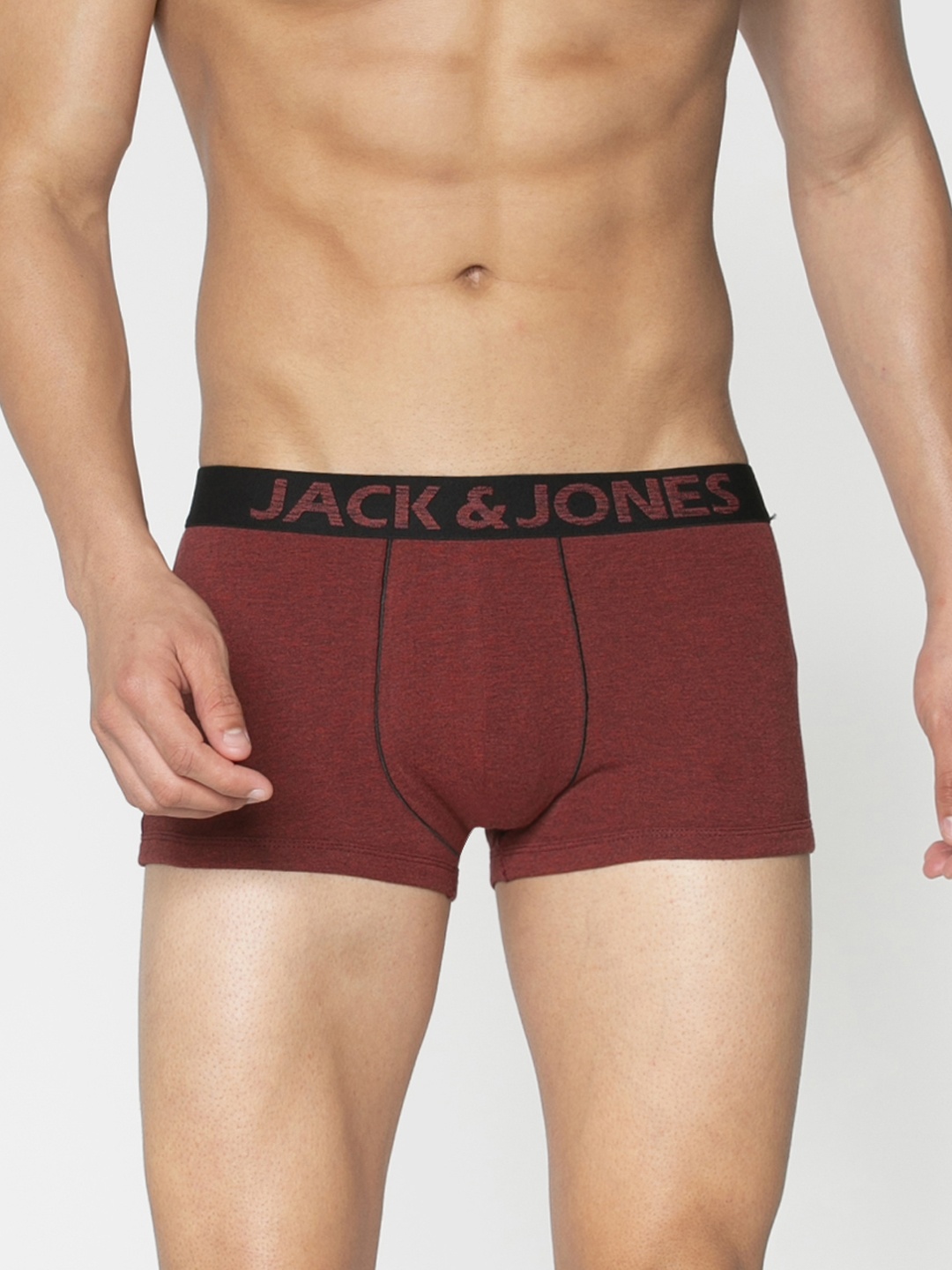 

Jack & Jones Men Maroon Solid Brazilian Trunk 2054036010