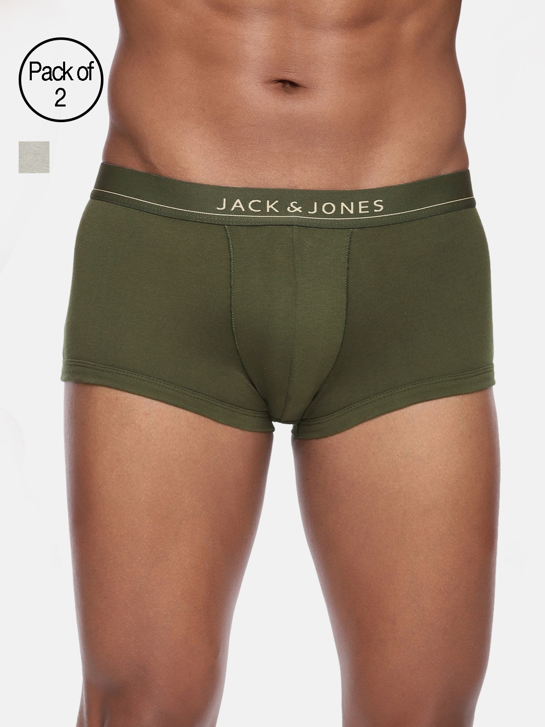 

Jack & Jones Men Pack of 2 BRAZILIAN Trunks 2043781025, Olive