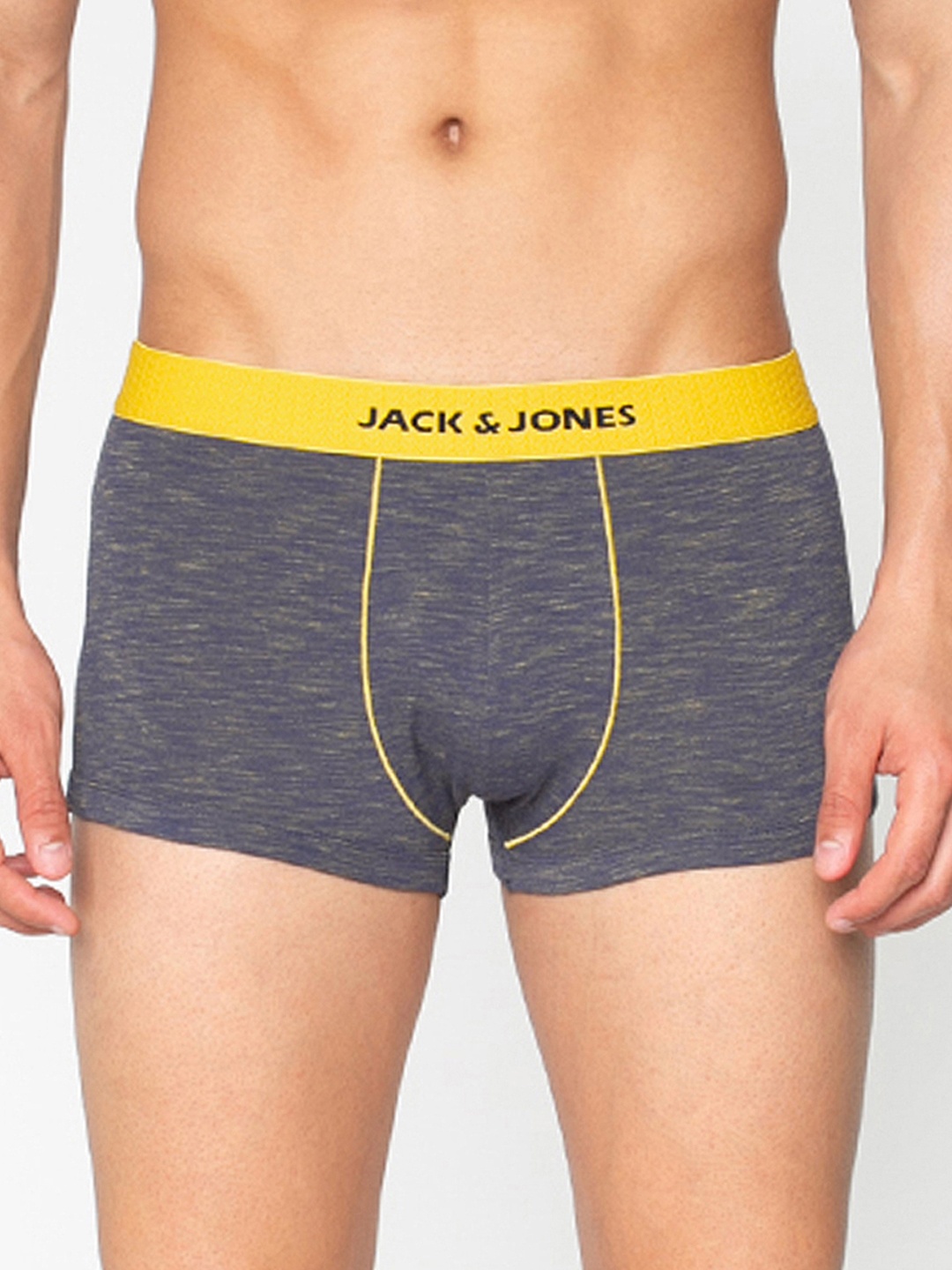 

Jack & Jones Men Navy Blue Solid Brazilian Trunks 2054052005