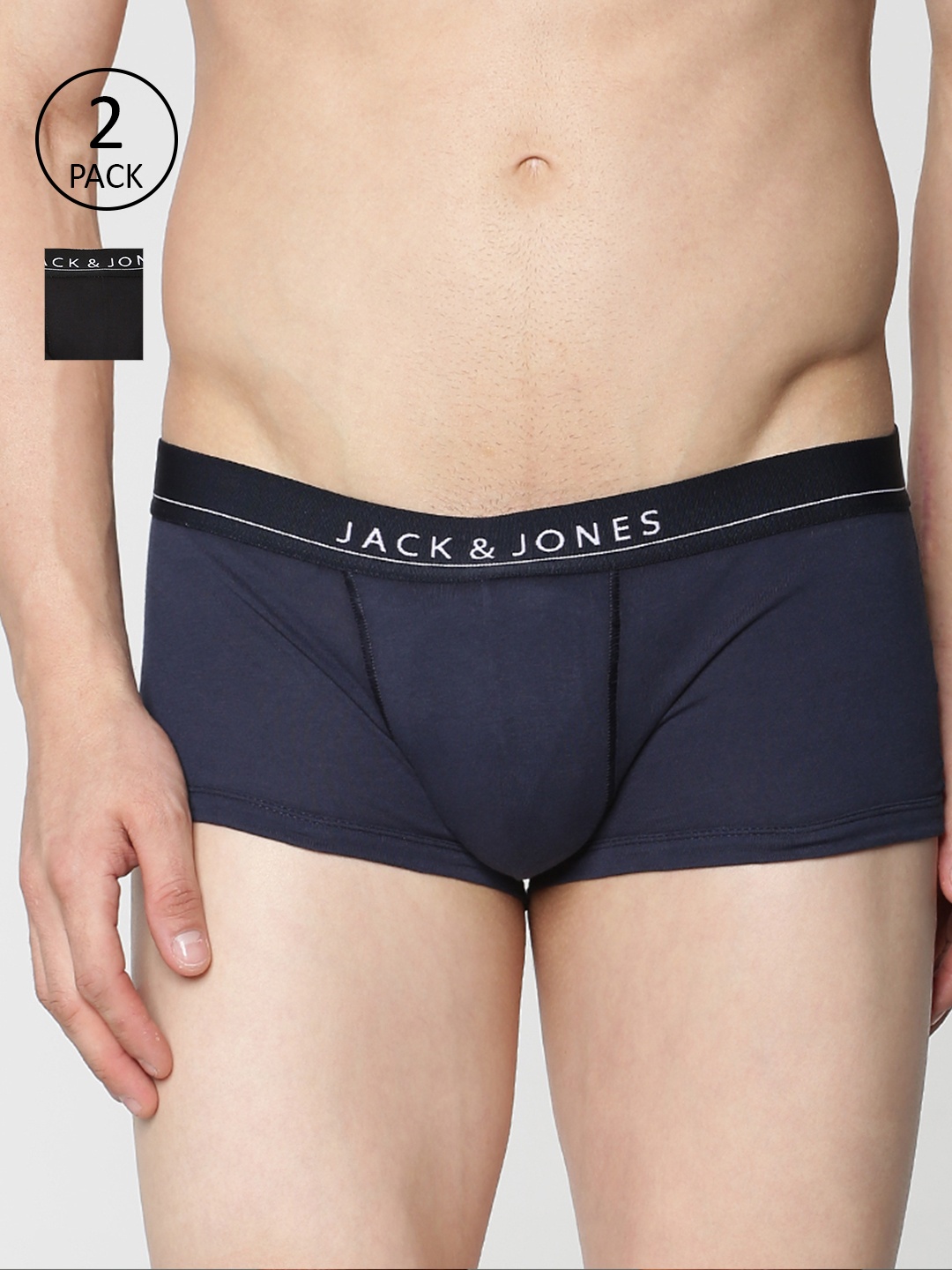 

Jack & Jones Men Pack of 2 Solid Brazilian Trunks, Assorted